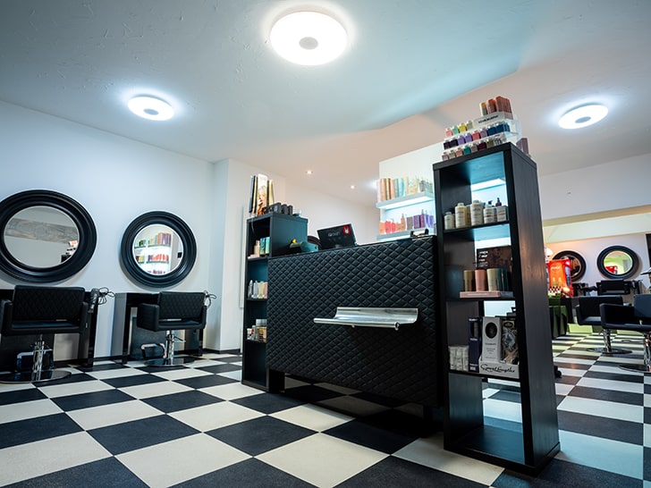 Innenaufnahme des Salons